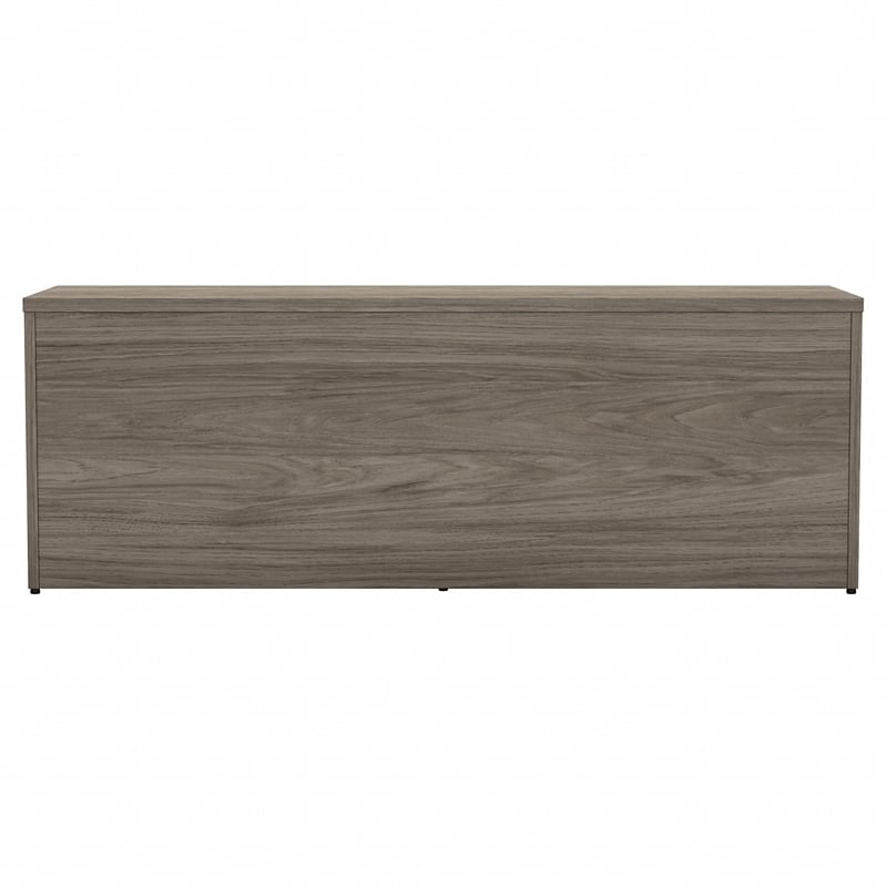 Maklaine Engineered Wood Low Storage Cabinet with Doors in Modern Hickory