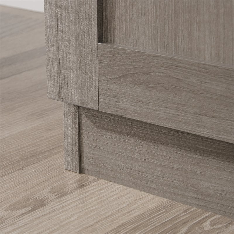 Maklaine Engineered Wood Storage Cabinet in Silver Sycamore/Gray