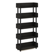 Maklaine Turn-N-Tube 4-Tier Freestanding Multipurposes Display Rack in Espresso