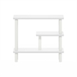 Maklaine Turn-N-Tube Slim Space Saving Storage Rack in White/White