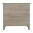 Maklaine Engineered Wood Small 2 Shelf Bookcase in Washed Gray
