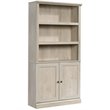 Maklaine Engineered Wood 3-Shelf Bookcase in Chalked Chestnut Finish