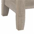 Maklaine Farmhouse Engineered Wood Small Corner Desk in Washed Gray