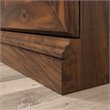 Maklaine Contemporary Engineered Wood Bookcase in Grand Walnut Finish
