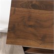Maklaine Contemporary Engineered Wood Bookcase in Grand Walnut Finish
