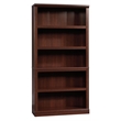 Maklaine Engineered Wood 5 Shelf Bookcase in Select Cherry Finish