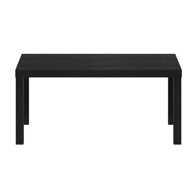 Maklaine Engineered Wood Contemporary Coffee Table for Living Room in Black
