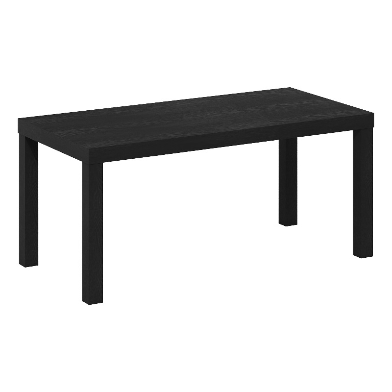 Maklaine Engineered Wood Contemporary Coffee Table for Living Room in Black