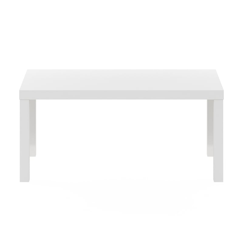 Maklaine Engineered Wood Contemporary Coffee Table for Living Room in White