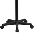 Maklaine Engineered Wood Contemporary Adjustable Laptop Desk In Black