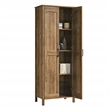 Maklaine 2 Door Engineered Wood Storage Cabinet in Rural Pine