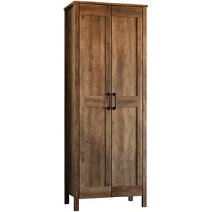 Maklaine 2 Door Engineered Wood Storage Cabinet in Rural Pine