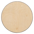 Maklaine Elegant Modern Transitional Round Wood Cocktail Table