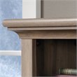 Maklaine Engineered Wood Computer Desk with Hutch in Salt Oak