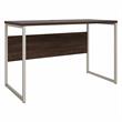 Maklaine Engineered Wood 48W x 24D Computer Table Desk in Black Walnut