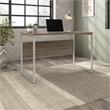 Maklaine Engineered Wood 48W x 24D Computer Table Desk in Modern Hickory