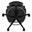 Maklaine Modern Transitional Mid Back Mesh Drafting Stool in Black
