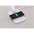 Maklaine Pivoting LED Lamp - Wireless Charging Pad & USB Port - White