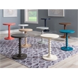 Maklaine Modern Transitional Wood Spindle Side Table in Off White