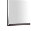 Maklaine Transitional Engineered Wood Frame Mirror in Espresso