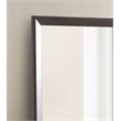 Maklaine Transitional Engineered Wood Frame Mirror in Espresso