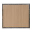 Maklaine Contemporary Engineered Wood Frame Mirror in Gray Finish