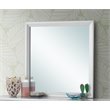 Maklaine Transitional Engineered Wood Frame Mirror in Silver Champagne