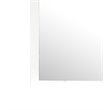 Maklaine Contemporary Engineered Wood Frame Mirror in White Finish