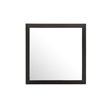 Maklaine Transitional Engineered Wood Frame Mirror in Black Finish