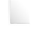 Maklaine Transitional Engineered Wood Frame Mirror in White Finish