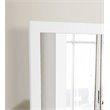 Maklaine Transitional Engineered Wood Frame Mirror in White Finish
