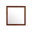 Maklaine Transitional Manufactured Wood Frame Mirror in Cherry