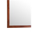 Maklaine Transitional Manufactured Wood Frame Mirror in Cherry