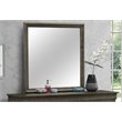Maklaine Traditional Engineered Wood Frame Mirror in Gray Finish