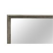 Maklaine Traditional Engineered Wood Frame Mirror in Gray Finish