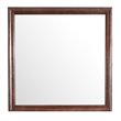 Maklaine Traditional Engineered Wood Frame Mirror in Cappuccino
