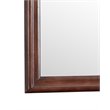 Maklaine Traditional Engineered Wood Frame Mirror in Cappuccino