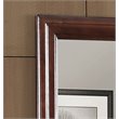 Maklaine Traditional Engineered Wood Frame Mirror in Cappuccino