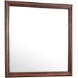 Maklaine Traditional Engineered Wood Frame Mirror in Cappuccino