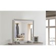 Maklaine Transitional Engineered Wood Frame Mirror in Silver Champagne