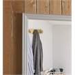 Maklaine Transitional Engineered Wood Frame Mirror in Silver Champagne