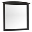 Maklaine Contemporary Engineered Wood Frame Mirror in Pink Finish
