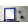 Maklaine Transitional Engineered Wood Frame Mirror in Charcoal