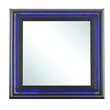 Maklaine Transitional Engineered Wood Frame Mirror in Charcoal