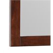 Maklaine Contemporary Engineered Wood Frame Mirror in Cappuccino