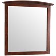 Maklaine Contemporary Engineered Wood Frame Mirror in Cappuccino