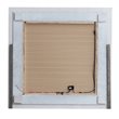Maklaine Transitional Engineered Wood Frame Mirror in Pearl White