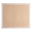 Maklaine Contemporary Engineered Wood Frame Mirror in Pearl Finish