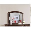 Maklaine Transitional Engineered Wood Frame Mirror in Cappuccino