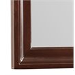 Maklaine Transitional Engineered Wood Frame Mirror in Cappuccino